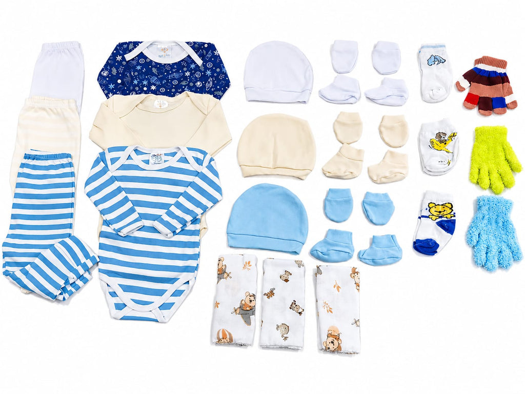 KIT MATERNIDADE C/ 24 PEÇAS  - MASCULINO