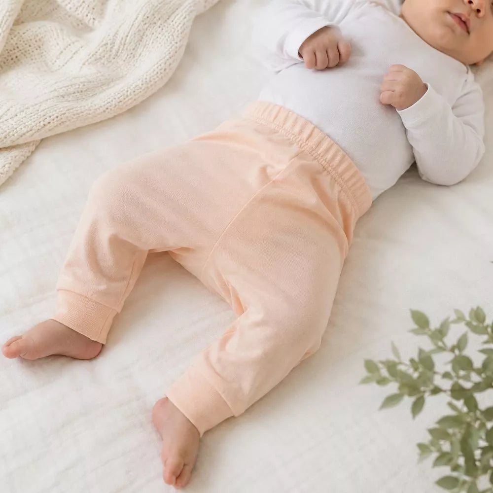 Kit 5 Mijão Bebê Malha Algodão Macio Enxoval Menina Menino RN Tecido Suave cores sortidas