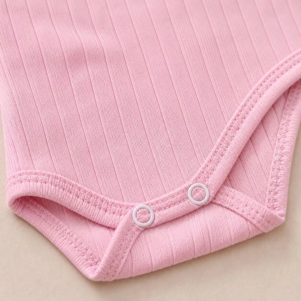 Conjunto 2 Bodys 2 Mijões Suedine Canelado Bebê Menino Menina RN Luxo Macio Toque Suave