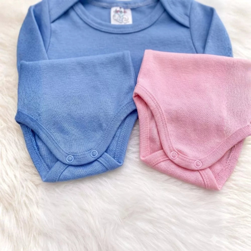 Conjunto 5 Mijão 5 Body Bebê Algodão Menino Menina Macio Suave Enxoval Premium Confortável