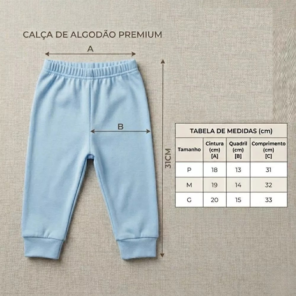 Conjunto 5 Mijão 5 Body Bebê Algodão Menino Menina Macio Suave Enxoval Premium Confortável